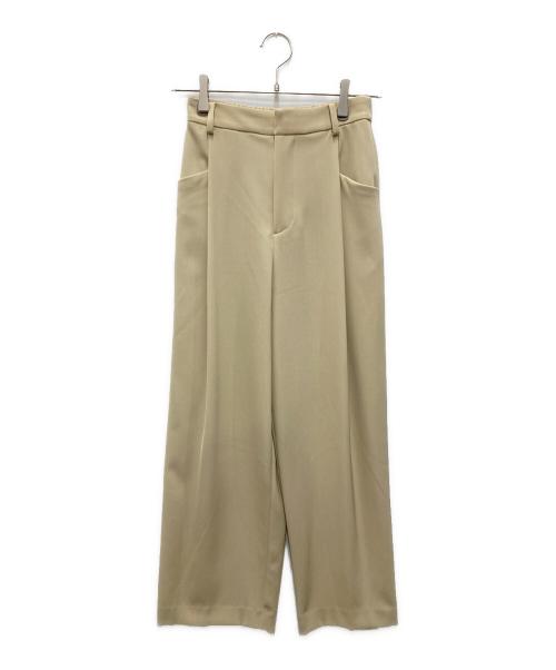 BEAUTY&YOUTH UNITED ARROWS（ビューティーアンドユースユナイテッドアローズ）BEAUTY&YOUTH UNITED ARROWS (ビューティーアンドユースユナイテッドアローズ) ツイル バックゴム ストレート パンツ ベージュ サイズ:XSの古着・服飾アイテム