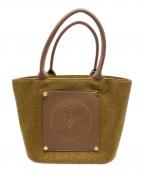 HYU JENNEヒュージェンヌ）の古着「ツイード2WAYバッグ」｜ブラウン