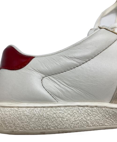 GUCCI（グッチ）GUCCI (グッチ) ストライプレザースニーカー ホワイト サイズ:7　2/1の古着・服飾アイテム