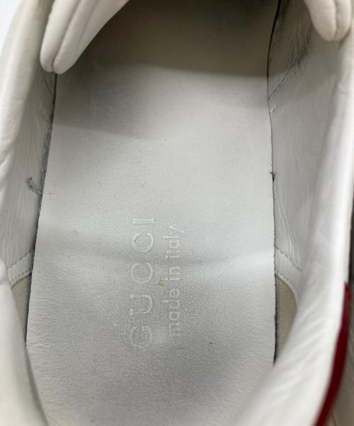 GUCCI（グッチ）GUCCI (グッチ) ストライプレザースニーカー ホワイト サイズ:7　2/1の古着・服飾アイテム