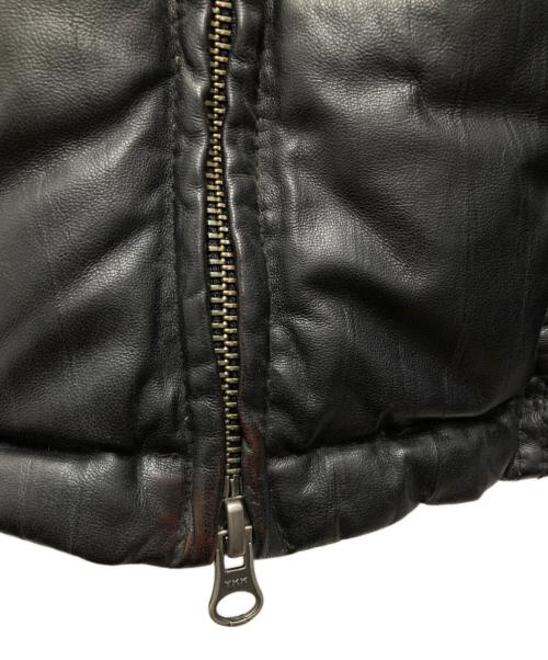 TORNADO MART（トルネードマート）TORNADO MART (トルネードマート) レザーダウンジャケット ブラック サイズ:Mの古着・服飾アイテム