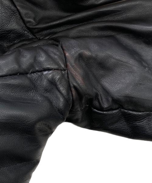 TORNADO MART（トルネードマート）TORNADO MART (トルネードマート) レザーダウンジャケット ブラック サイズ:Mの古着・服飾アイテム