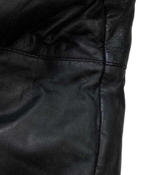 TORNADO MART（トルネードマート）TORNADO MART (トルネードマート) レザーダウンジャケット ブラック サイズ:Mの古着・服飾アイテム