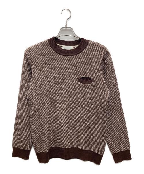 STILL BY HAND（スティルバイハンド）STILL BY HAND (スティルバイハンド) クルーネックニット ブラウン サイズ:46の古着・服飾アイテム