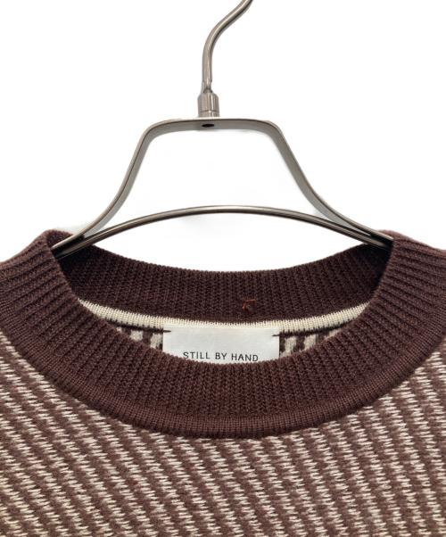 STILL BY HAND（スティルバイハンド）STILL BY HAND (スティルバイハンド) クルーネックニット ブラウン サイズ:46の古着・服飾アイテム