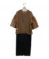 CLANE (クラネ) 3WAY DOUBLE FACE ONE PIECE ブラック×ベージュ サイズ:2 未使用品：8000円
