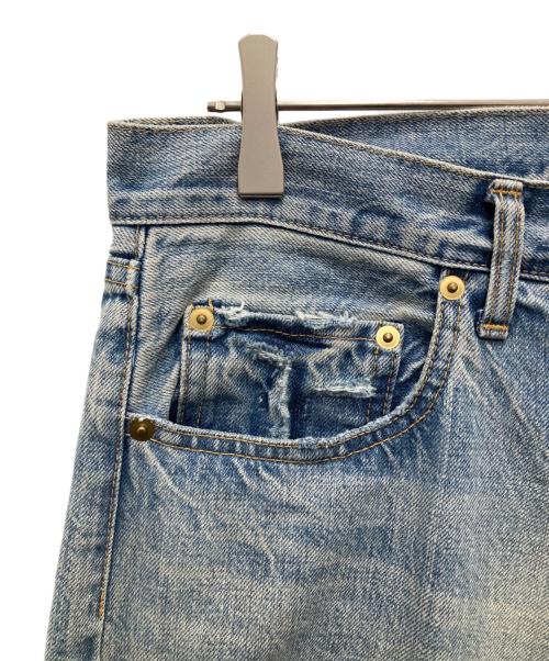 DEUXIEME CLASSE（ドゥーズィエム クラス）Deuxieme Classe (ドゥーズィエム クラス) ダメージデニムパンツ インディゴ サイズ:38の古着・服飾アイテム