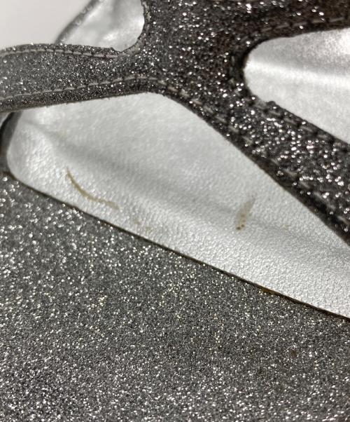 Christian Louboutin（クリスチャン・ルブタン）Christian Louboutin (クリスチャン・ルブタン) グリッターサンダル シルバー サイズ:36の古着・服飾アイテム