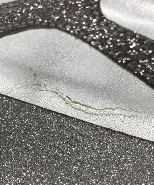 Christian Louboutin（クリスチャン・ルブタン）Christian Louboutin (クリスチャン・ルブタン) グリッターサンダル シルバー サイズ:36の古着・服飾アイテム