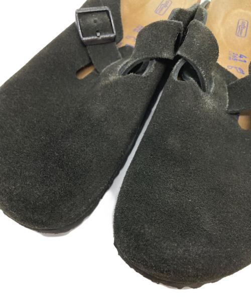 BIRKENSTOCK（ビルケンシュトック）BIRKENSTOCK (ビルケンシュトック) ボストン スウェードサンダル ブラック サイズ:41の古着・服飾アイテム
