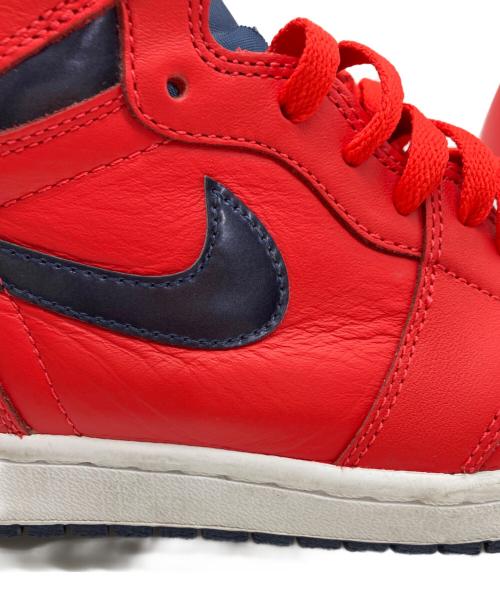 NIKE（ナイキ）NIKE (ナイキ) AIR JORDAN1　RETRO HIGH OG David Letterman　エアジョーダンレトロハイオージー レッド サイズ:27の古着・服飾アイテム