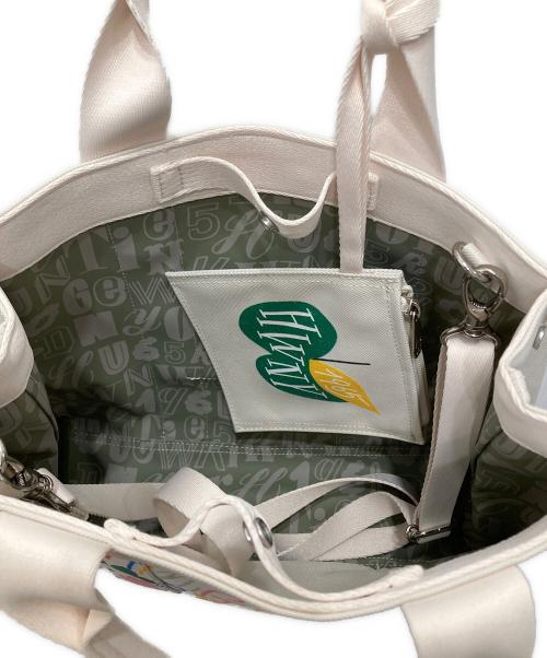 HUNTING WORLD（ハンティングワールド）HUNTING WORLD (ハンティングワールド) SHOGO SEKINE (ショウゴ セキネ) ボルネオチャリティー2WAYショルダーバッグ ホワイトの古着・服飾アイテム