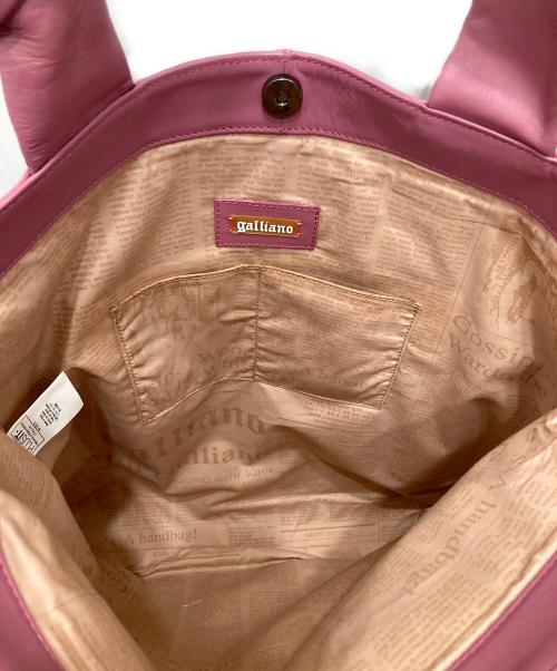 GALLIANO（ガリアーノ）GALLIANO (ガリアーノ) rosa Shopper ピンクの古着・服飾アイテム