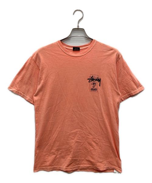 stussy（ステューシー）stussy (ステューシー) 半袖カットソー オレンジ サイズ:Mの古着・服飾アイテム