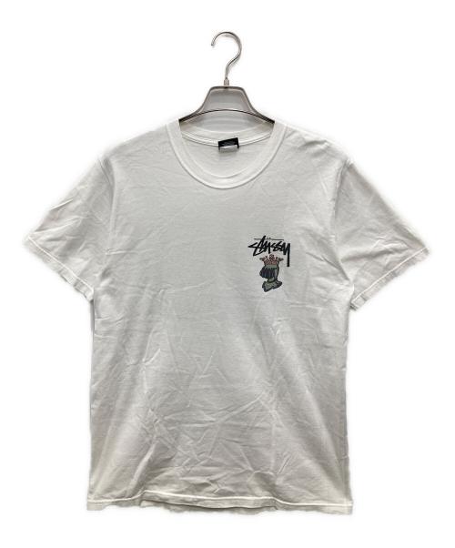 stussy（ステューシー）stussy (ステューシー) 半袖カットソー ホワイト サイズ:Mの古着・服飾アイテム