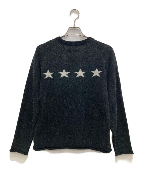 RUDE GALLERY（ルードギャラリー）RUDE GALLERY (ルードギャラリー) RAMONES (ラモーンズ) 17AW RAMONES MEETS RUDE GALLERY KNIT SWEATER/ラモーンズミーツルードギャラリーニットセーター ブラック サイズ:4の古着・服飾アイテム