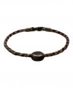 GUCCIグッチ）の古着「レザーブレスレット」