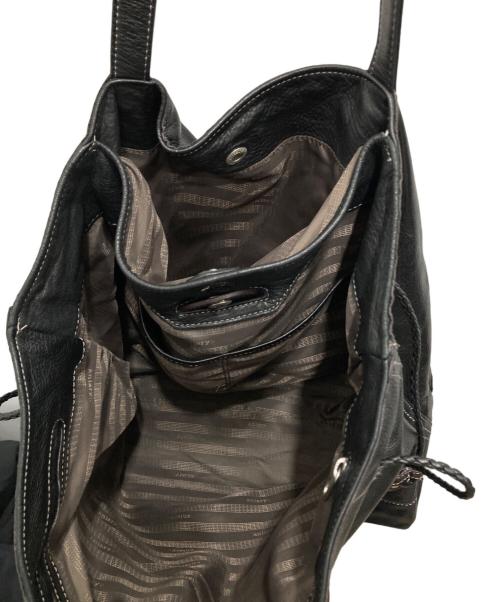 aniary（アニアリ）aniary (アニアリ) レザートートバッグ ブラックの古着・服飾アイテム