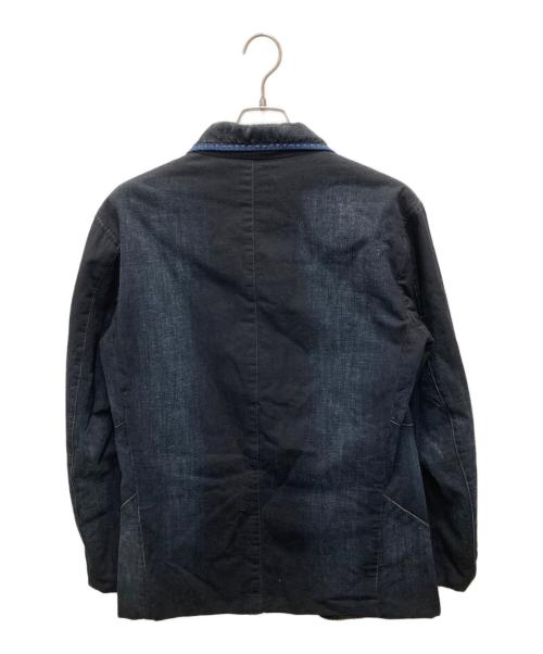 MARITHE+FRANCOIS GIRBAUD（マリテフランソワジルボー）MARITHE+FRANCOIS GIRBAUD (マリテフランソワジルボー) インディゴテーラードジャケット ネイビー サイズ:Lの古着・服飾アイテム