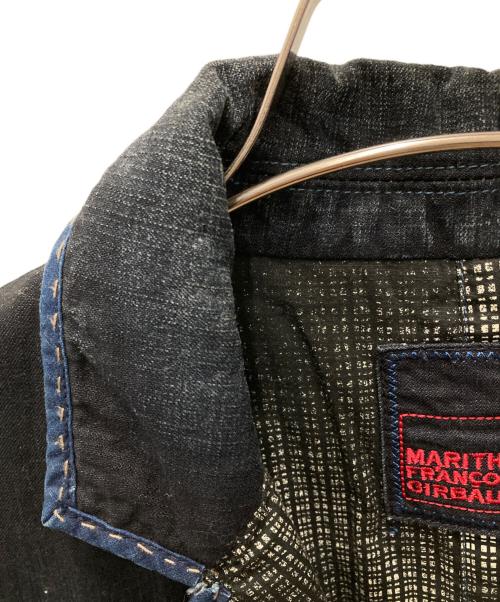 MARITHE+FRANCOIS GIRBAUD（マリテフランソワジルボー）MARITHE+FRANCOIS GIRBAUD (マリテフランソワジルボー) インディゴテーラードジャケット ネイビー サイズ:Lの古着・服飾アイテム