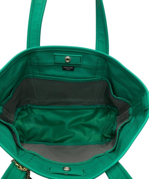 PORTER GIRL（ポーターガール）PORTER GIRL (ポーターガール) ハンドバッグ ネイビー×グリーンの古着・服飾アイテム