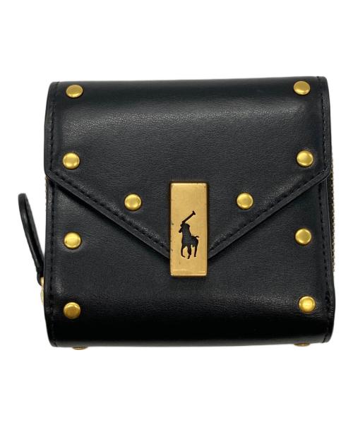 POLO RALPH LAUREN（ポロ・ラルフローレン）POLO RALPH LAUREN (ポロ・ラルフローレン) Polo ID ﾚｻﾞｰｺﾝﾊﾟｸﾄｳｫﾚｯﾄ/財布 ブラックの古着・服飾アイテム