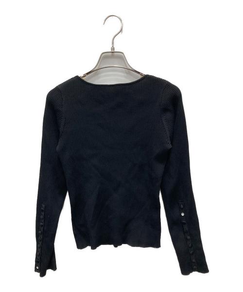 maison de Dolce.（メゾンドドルチェ）maison de Dolce. (メゾンドドルチェ) ligne knit ブラック サイズ:Fの古着・服飾アイテム