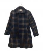 PUBLIC TOKYOパブリックトウキョウ）の古着「ウールコート」｜ネイビー×ベージュ