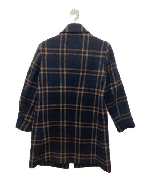 PUBLIC TOKYO（パブリックトウキョウ）PUBLIC TOKYO (パブリックトウキョウ) ウールコート ネイビー×ベージュ サイズ:2の古着・服飾アイテム