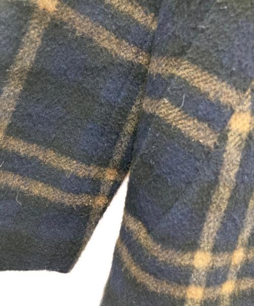 PUBLIC TOKYO（パブリックトウキョウ）PUBLIC TOKYO (パブリックトウキョウ) ウールコート ネイビー×ベージュ サイズ:2の古着・服飾アイテム