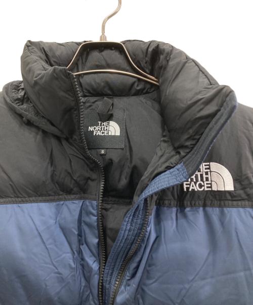 THE NORTH FACE（ザ ノース フェイス）THE NORTH FACE (ザ ノース フェイス) NUPTSE JACKET/ヌプシ ジャケット ブラック×ブルー サイズ:Sの古着・服飾アイテム