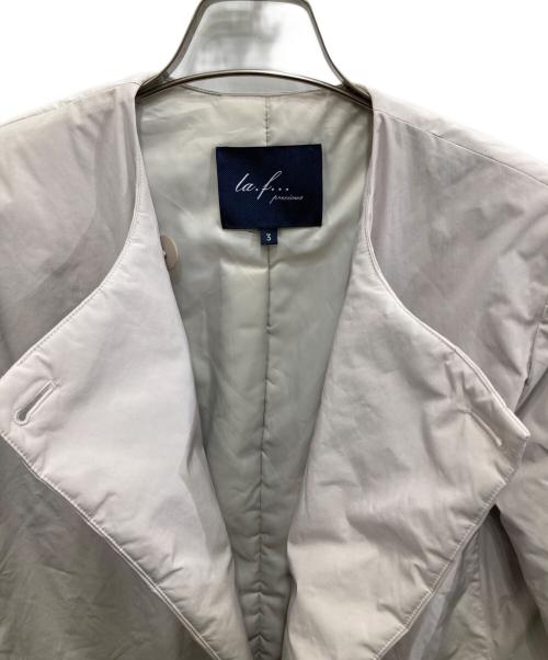 la.f（ラ・エフ）la.f (ラ・エフ) THINDOWNダウンコート ベージュ サイズ:3の古着・服飾アイテム