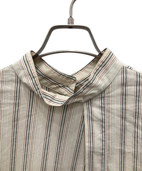 CLANE（クラネ）CLANE (クラネ) W FACE SLANT SLIT TOPS/ダブルフェイス・スラント・スリット・トップス ベージュ サイズ:2の古着・服飾アイテム