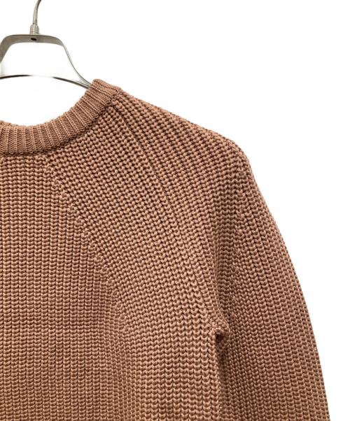 BATONER（バトナ―）BATONER (バトナ―) SIGNATURE CREW NECK/シグネチャークルーネックニット ブラウン サイズ:1の古着・服飾アイテム