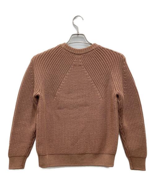 BATONER（バトナ―）BATONER (バトナ―) SIGNATURE CREW NECK/シグネチャークルーネックニット ブラウン サイズ:1の古着・服飾アイテム