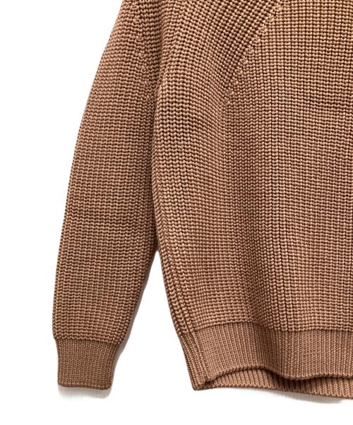 BATONER（バトナ―）BATONER (バトナ―) SIGNATURE CREW NECK/シグネチャークルーネックニット ブラウン サイズ:1の古着・服飾アイテム