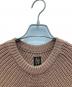 中古・古着 BATONER (バトナ―) SIGNATURE CREW NECK/シグネチャークルーネックニット ブラウン サイズ:1：6000円