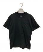 sacaiサカイ）の古着「SIDE ZIP COTTON T SHIRT」｜ブラック