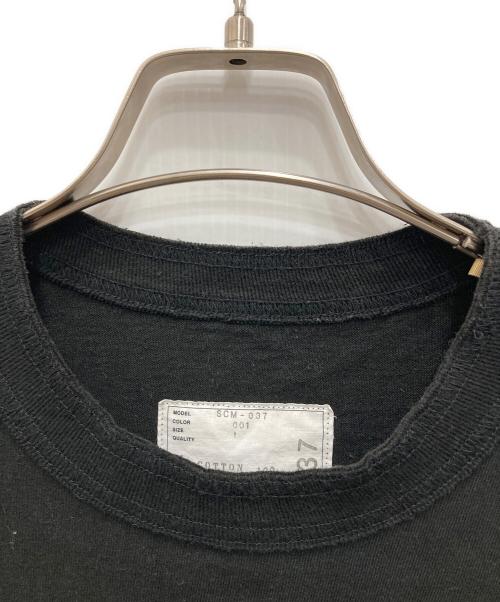 sacai（サカイ）sacai (サカイ) SIDE ZIP COTTON T SHIRT ブラック サイズ:1の古着・服飾アイテム