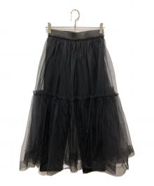 machatt（マチャット）の古着「チュールスカートパンツ」｜ブラック