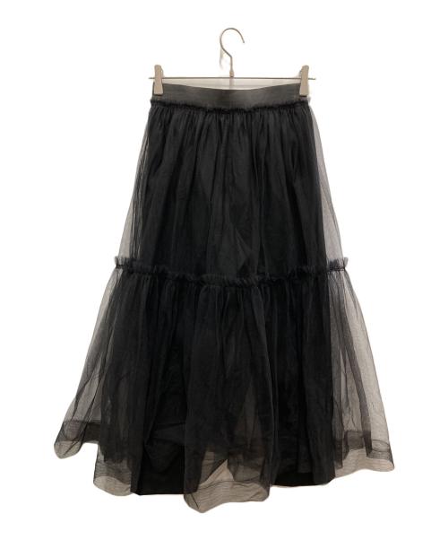 machatt（マチャット）machatt (マチャット) チュールスカートパンツ ブラック サイズ:Fの古着・服飾アイテム