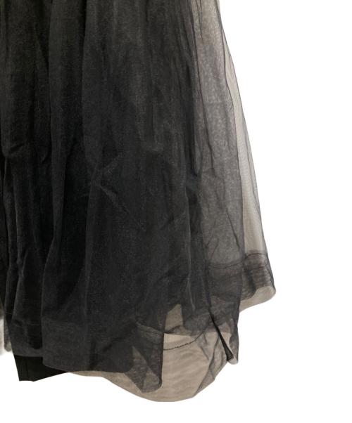 machatt（マチャット）machatt (マチャット) チュールスカートパンツ ブラック サイズ:Fの古着・服飾アイテム