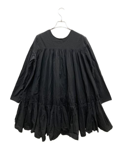 MARILYN MOON（マリリンムーン）MARILYN MOON (マリリンムーン) ティアードドレス ブラック サイズ:Fの古着・服飾アイテム