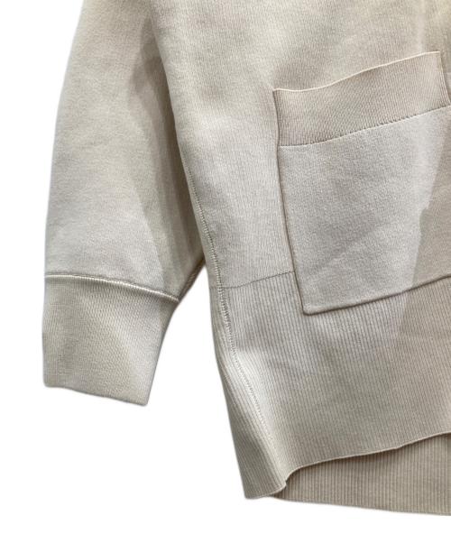 Adam et Rope（アダム エ ロペ）Adam et Rope (アダム エ ロペ) ロゴボタンミドルカーディガン ベージュ サイズ:Fの古着・服飾アイテム