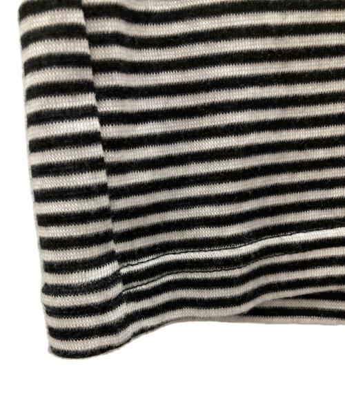 Gypsohila（ジプソフィア）Gypsohila (ジプソフィア) ハイネックカットソー ホワイト×ブラック サイズ:Fの古着・服飾アイテム