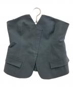 Katrin TOKYOカトリーン トーキョー）の古着「bustier layered slacks/ビスチェ レイヤード スラックス」｜グレー