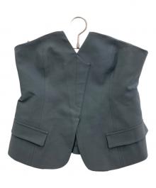 Katrin TOKYO（カトリーン トーキョー）の古着「bustier layered slacks/ビスチェ レイヤード スラックス」｜グレー