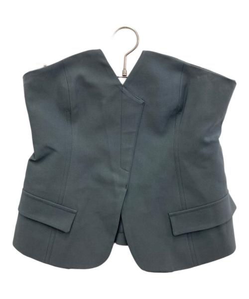 Katrin TOKYO（カトリーン トーキョー）Katrin TOKYO (カトリーン トーキョー) bustier layered slacks/ビスチェ レイヤード スラックス グレー サイズ:FREE 未使用品の古着・服飾アイテム