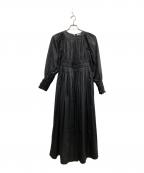 CLANEクラネ）の古着「バルーンプリーツワンピース」｜ブラック