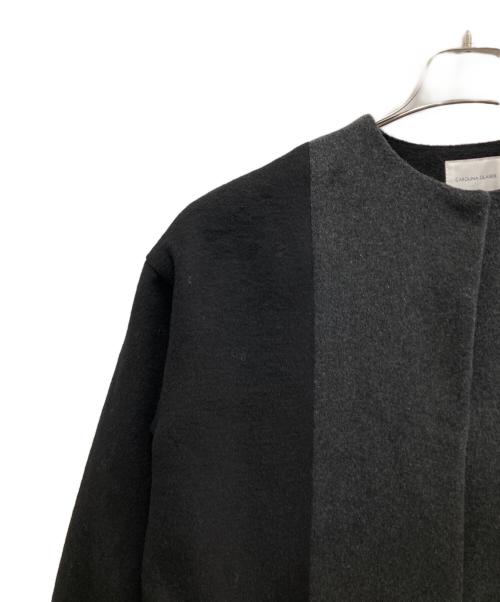 CAROLINA GLASER（カロリナ グレイサー）CAROLINA GLASER (カロリナ グレイサー) 配色キルティングコート ブラック サイズ:Fの古着・服飾アイテム